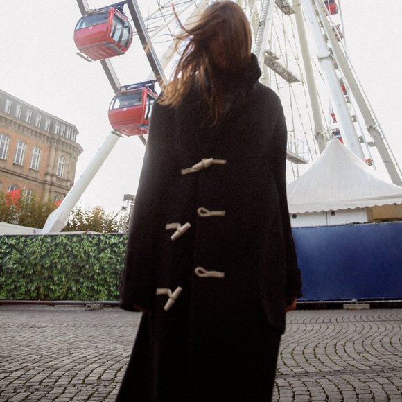 BLOGGER'S FAVE! Zara Wool Coat Black NWT - Limited Editionion - Picture 7 of 15